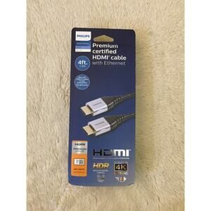 Philips 4' Premium HDMI Cable High Speed with Ethernet - Black